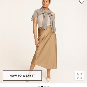 J. Crew Gwyneth XS slip skirt